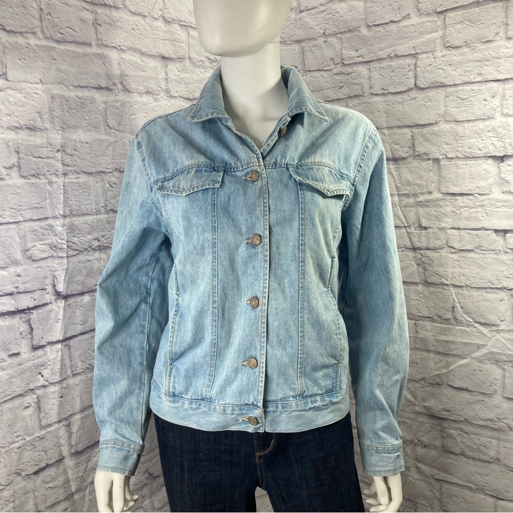 Vintage 80s 90s Bill Blass Blue‎ Jean jacket